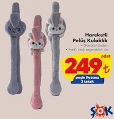 HAREKETLİ PELUŞ KULAKLIK fiyat ve kampanya bilgisi